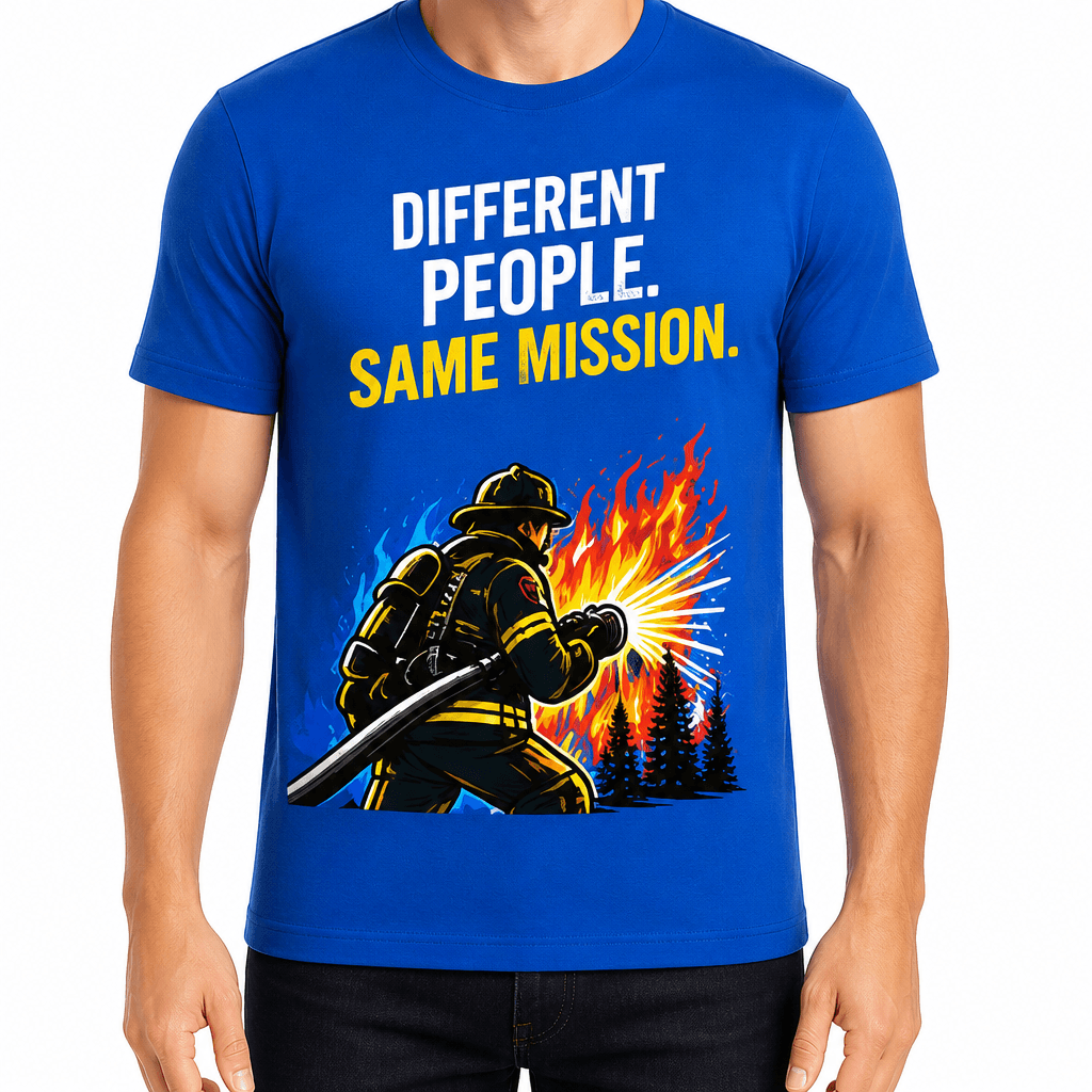 Firefighter T-Shirt – Different people. Same mission.