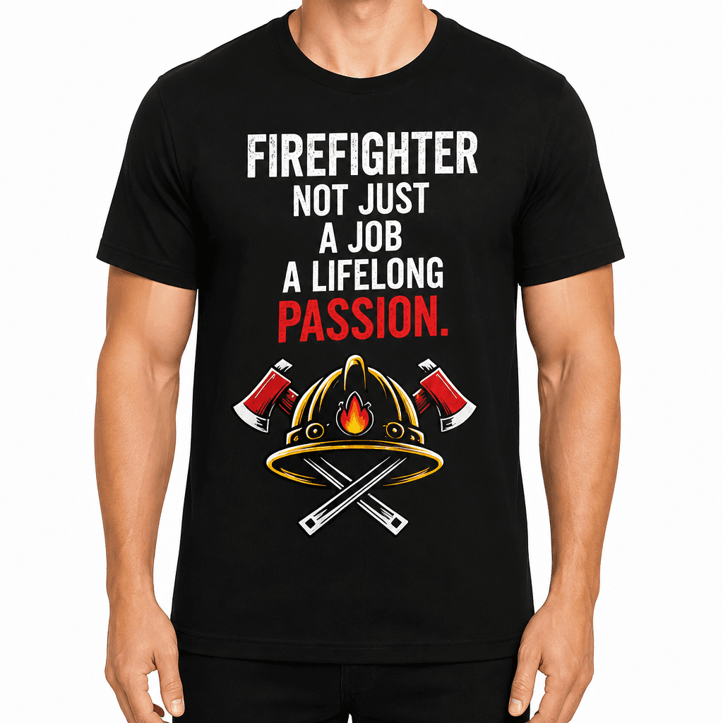 Firefighter T-Shirt – Firefighter not just a job a lifelong passion.