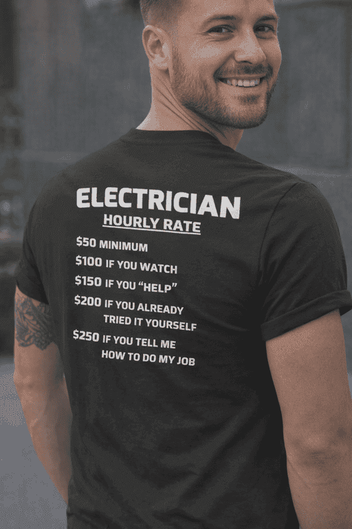 Electrician Hourly Rate - T-Shirt