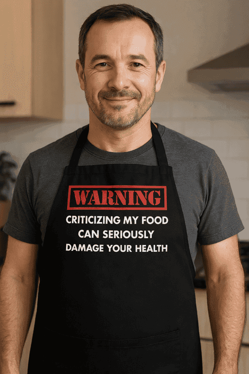 WARNING Criticizing My Food - Apron