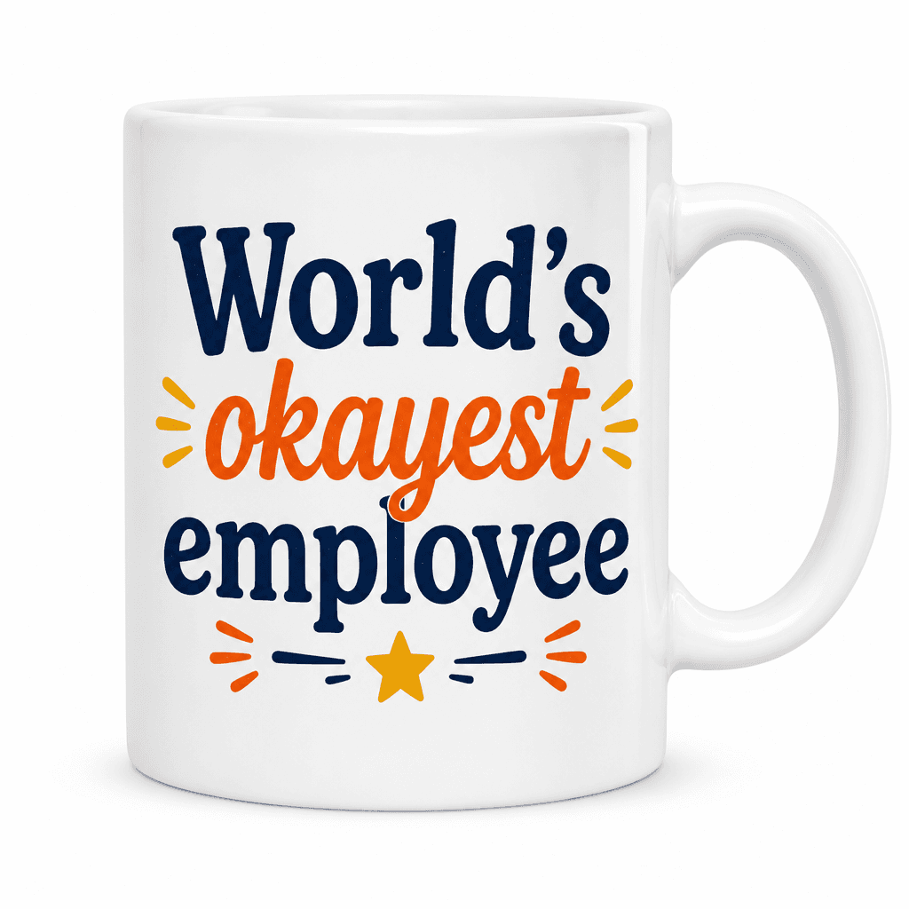 Funny Employee Mug - World's okayest employee