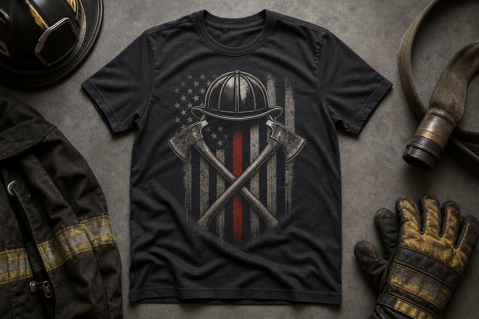 Firefighter T-Shirt With Slogan Gift Ideas