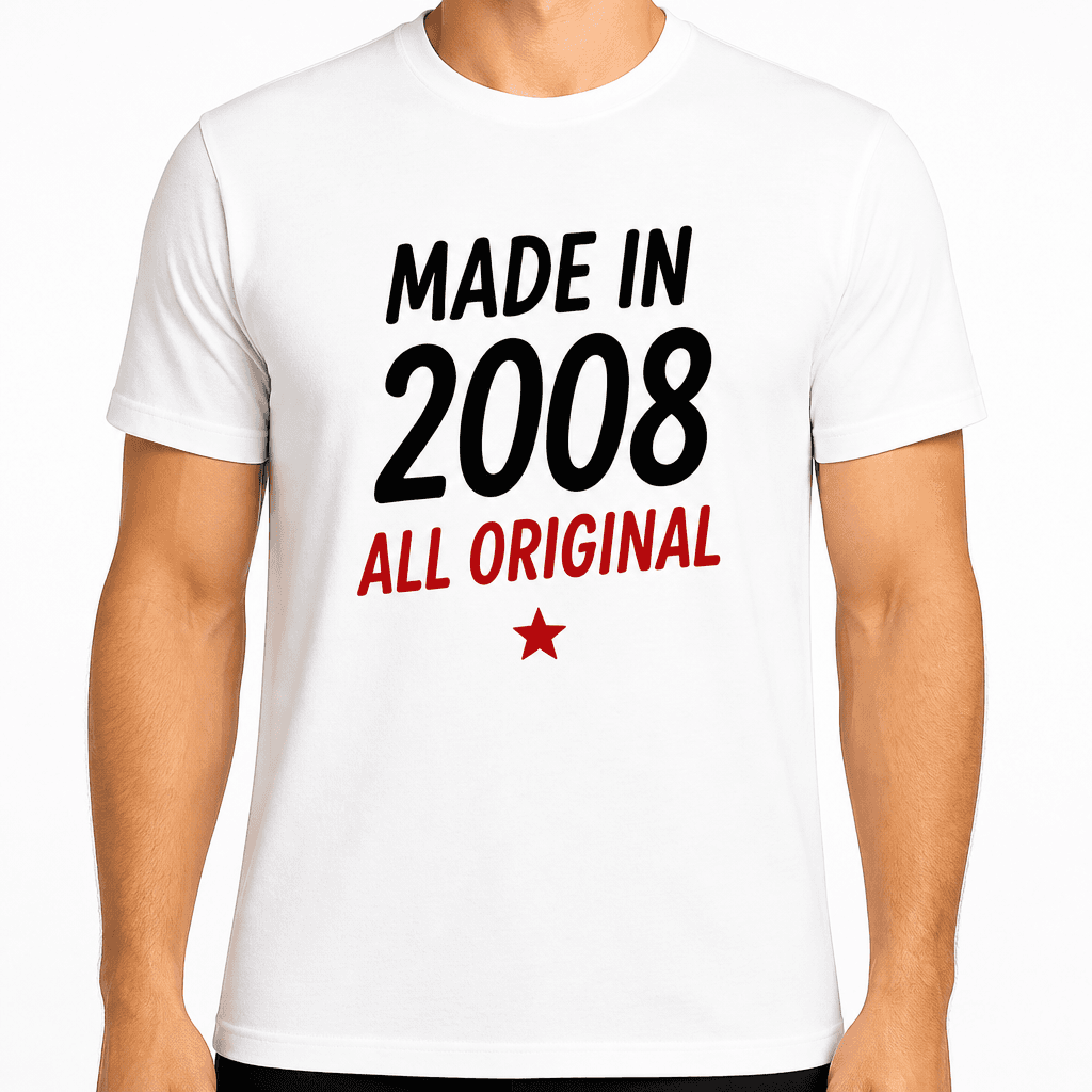 18th Birthday T-Shirt – Made in 2008 all original