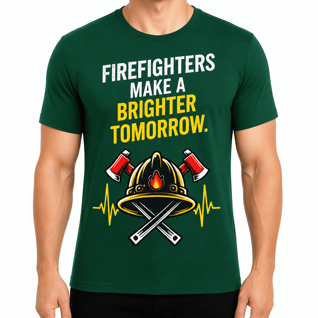 Firefighter T-Shirt – Firefighters make a brighter tomorrow.