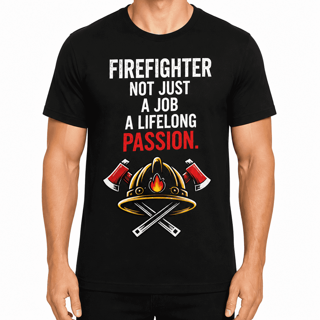 Firefighter T-Shirt β Firefighter not just a job a lifelong passion.