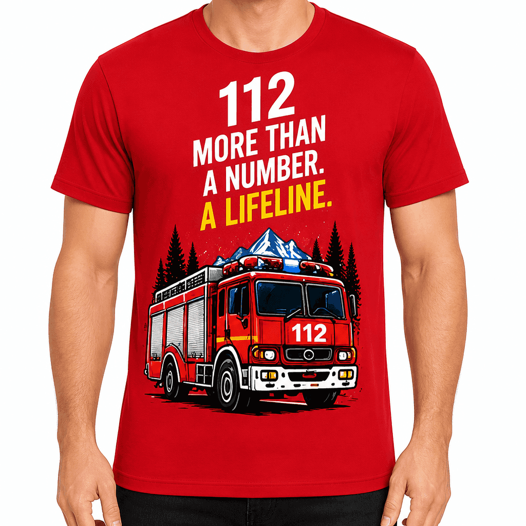 Firefighter T-Shirt β 112 more than a number. A lifeline.