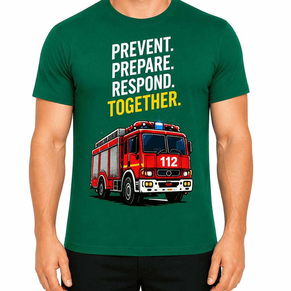Firefighter T-Shirt β Prevent. Prepare. Respond. Together.