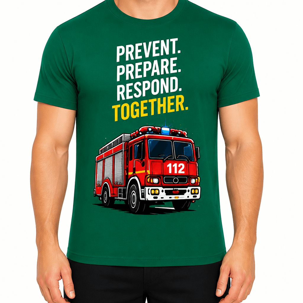 Firefighter T-Shirt – Prevent. Prepare. Respond. Together.