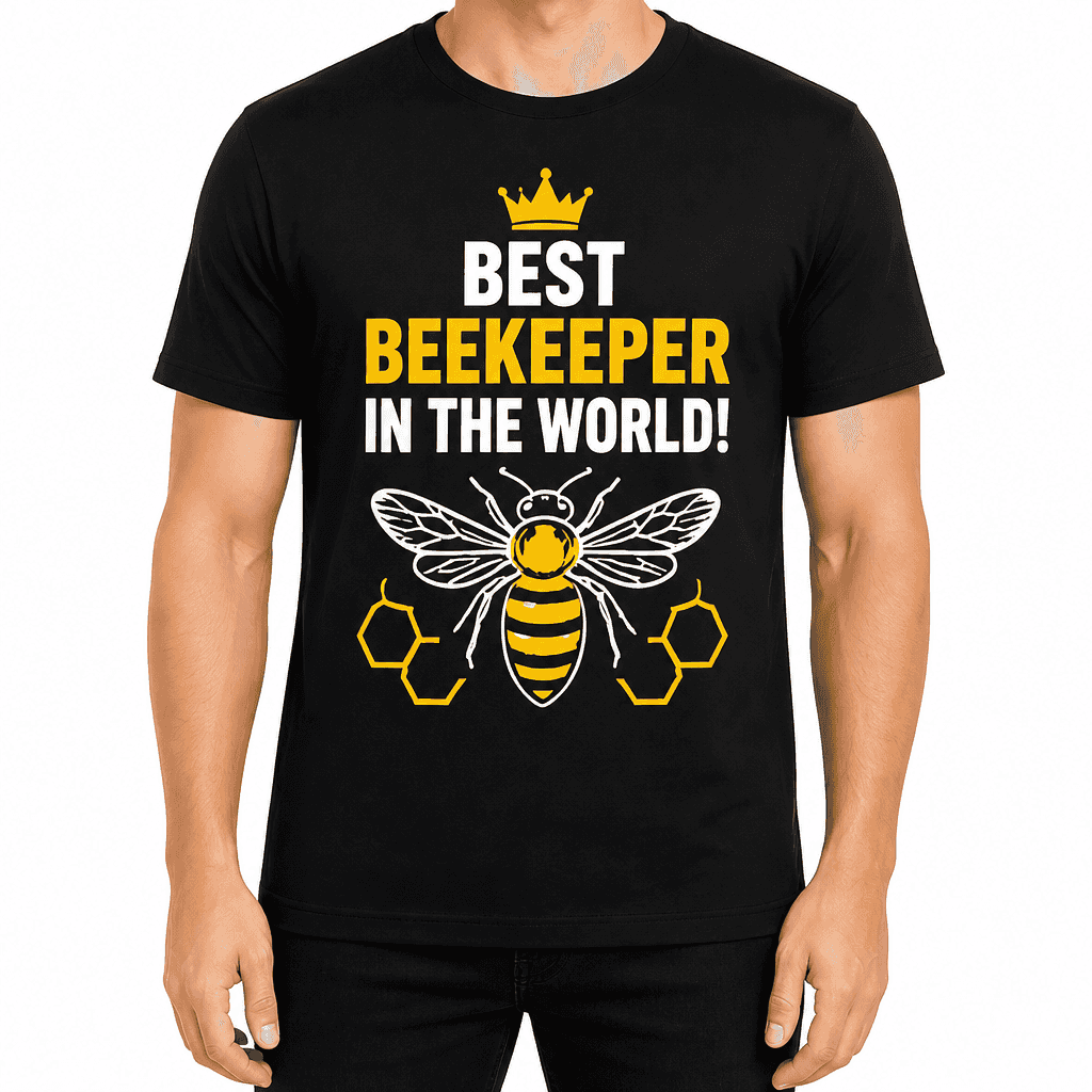 Beekeeper T-shirt β BEST BEEKEEPER IN THE WORLD!