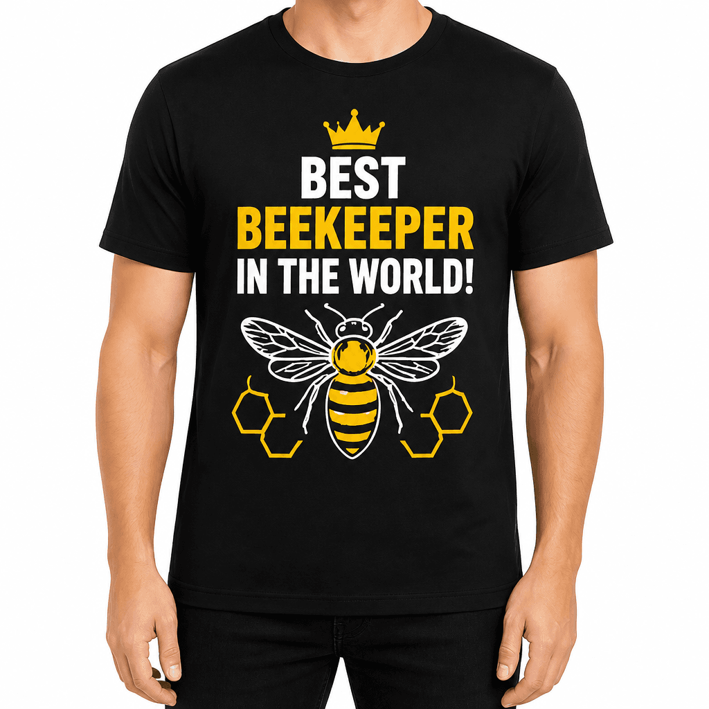 Beekeeper T-shirt β BEST BEEKEEPER IN THE WORLD!