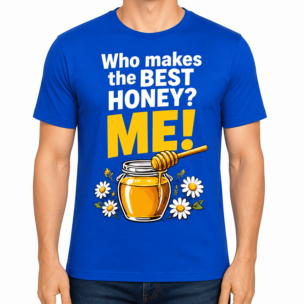Beekeeper T-shirt β Who makes the best honey? Me!