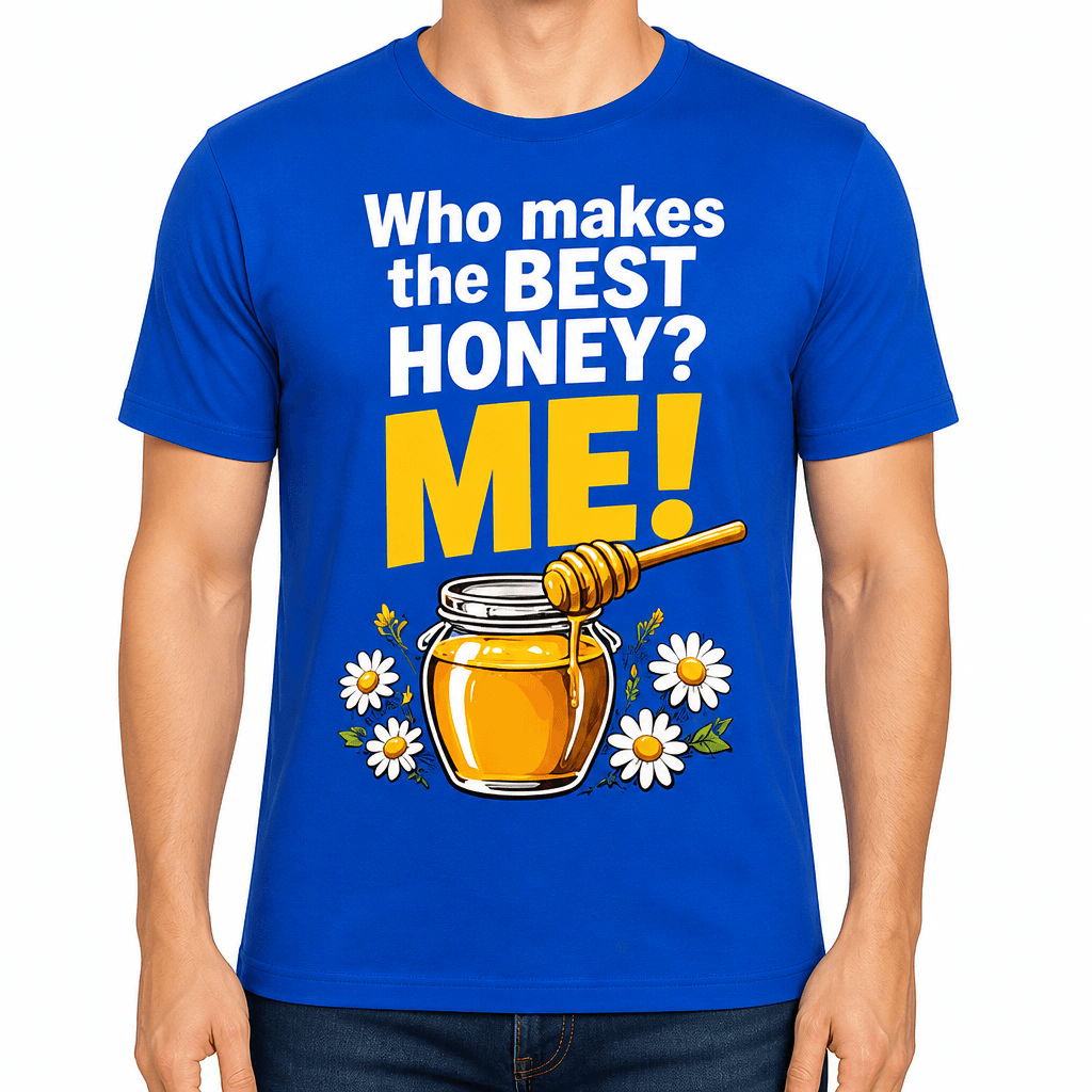 Beekeeper T-shirt β Who makes the best honey? Me!