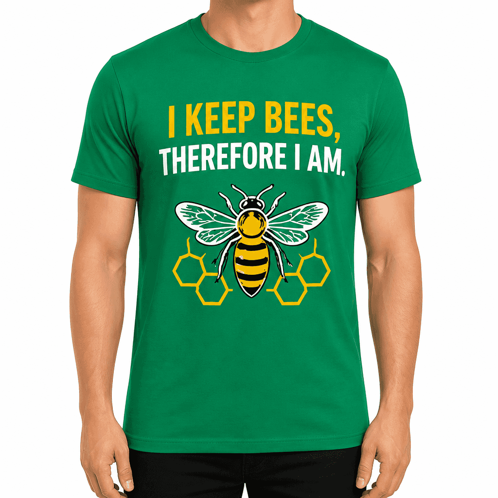 Beekeeper T-shirt β I keep bees, therefore I am.