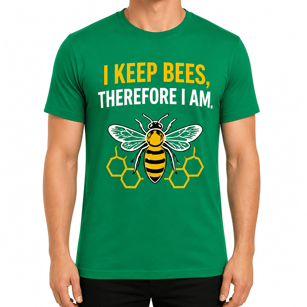 Beekeeper T-shirt β I keep bees, therefore I am.