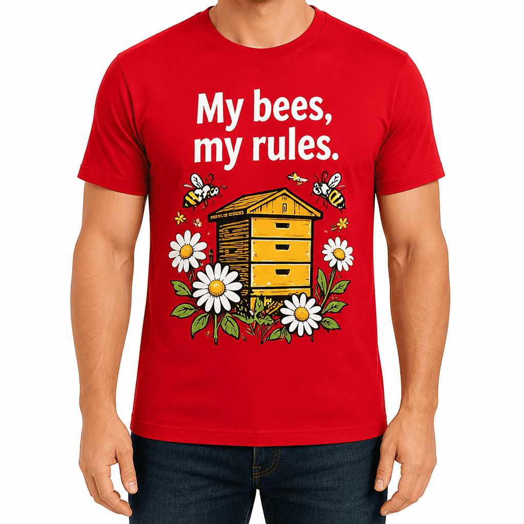 Beekeeper T-shirt β My bees, my rules.