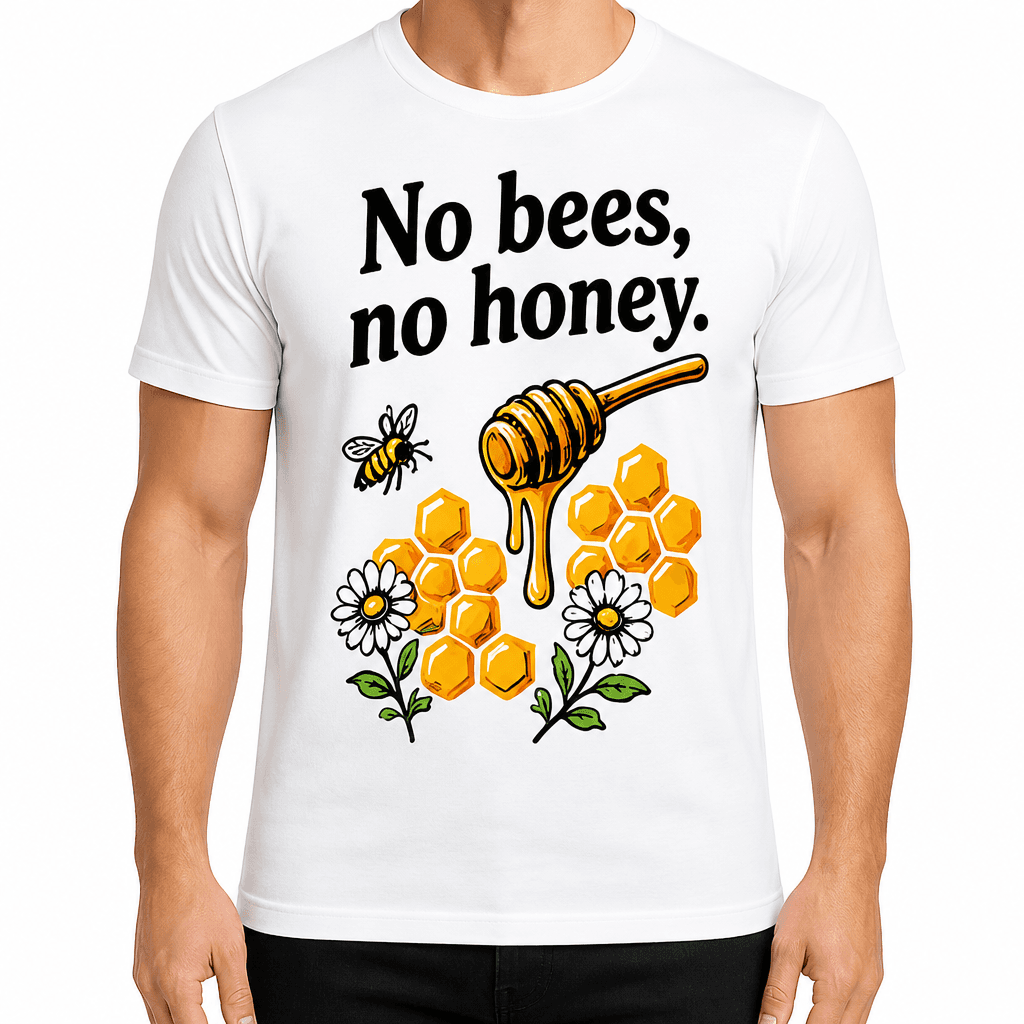 Beekeeper T-shirt β No bees, no honey.