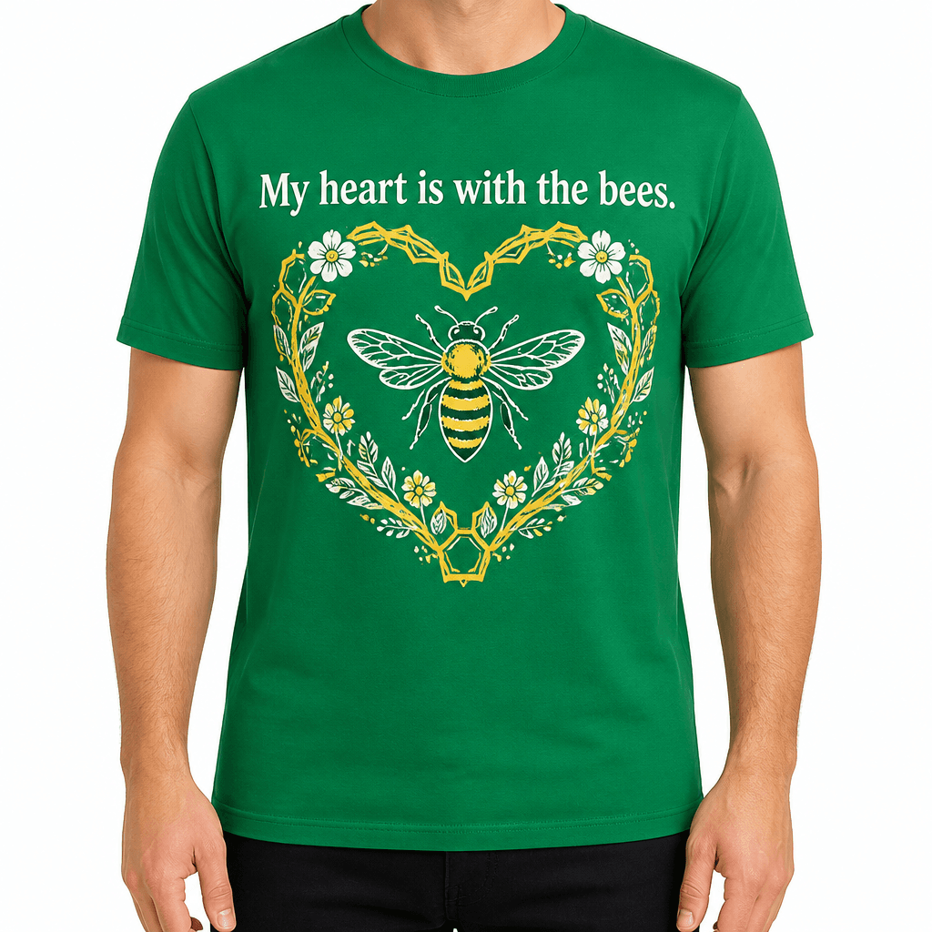 Beekeeper T-shirt β My heart is with the bees.
