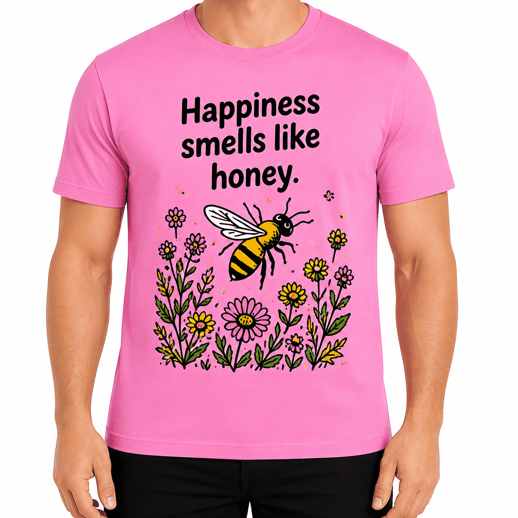 Beekeeper T-shirt β Happiness smells like honey.