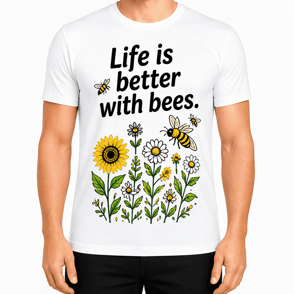 Beekeeper T-shirt β Life is better with bees.