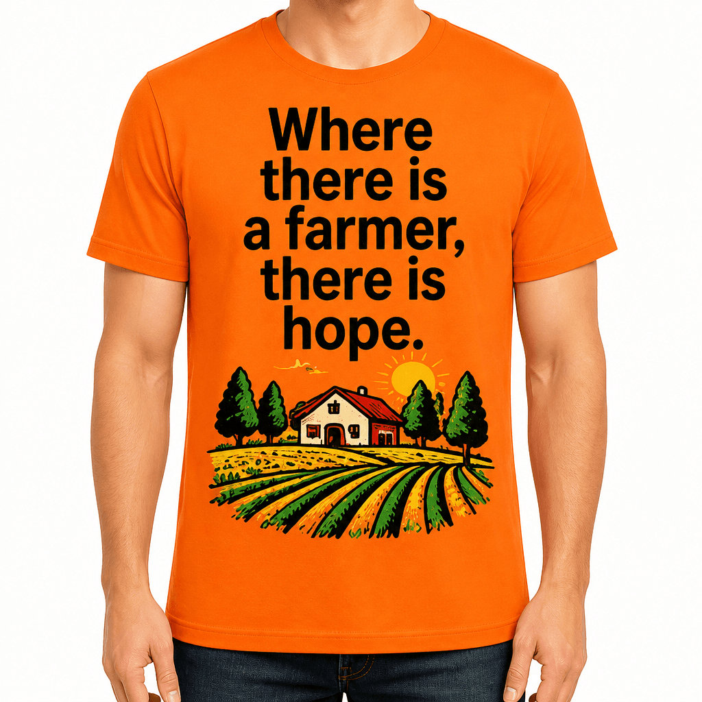 Farmer T-shirt – Where there is a farmer, there is hope.