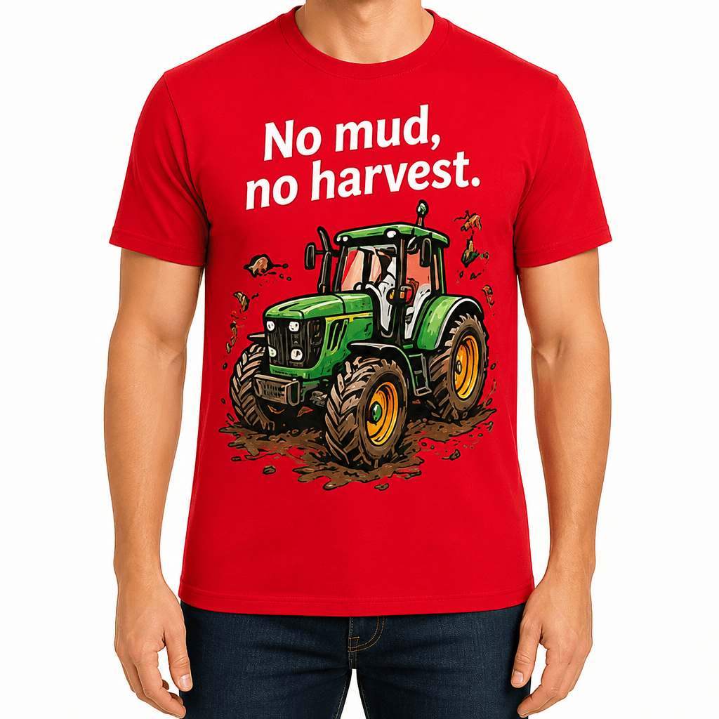 Farmer T-shirt β No mud, no harvest.