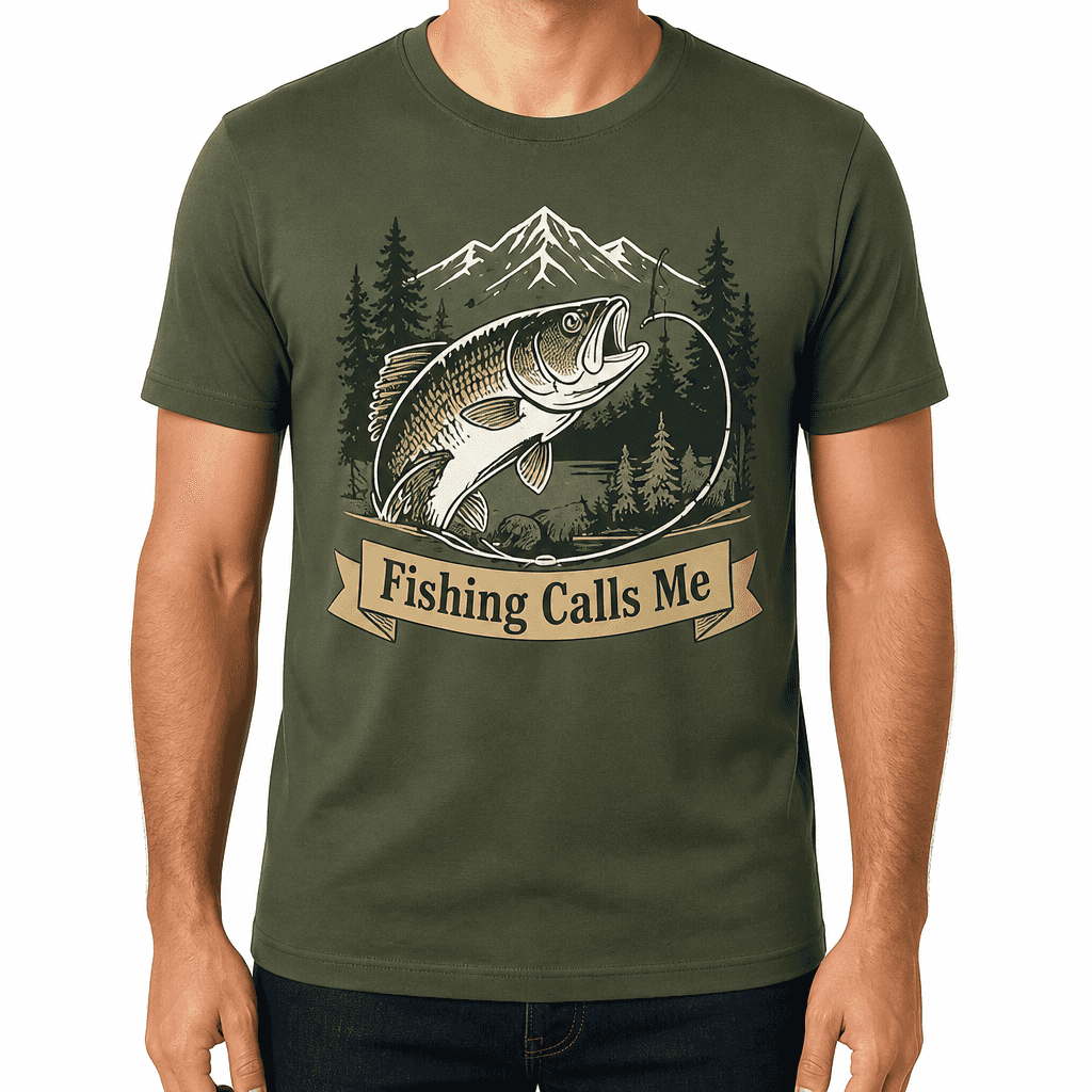 Angler T-shirt β Fishing Calls Me