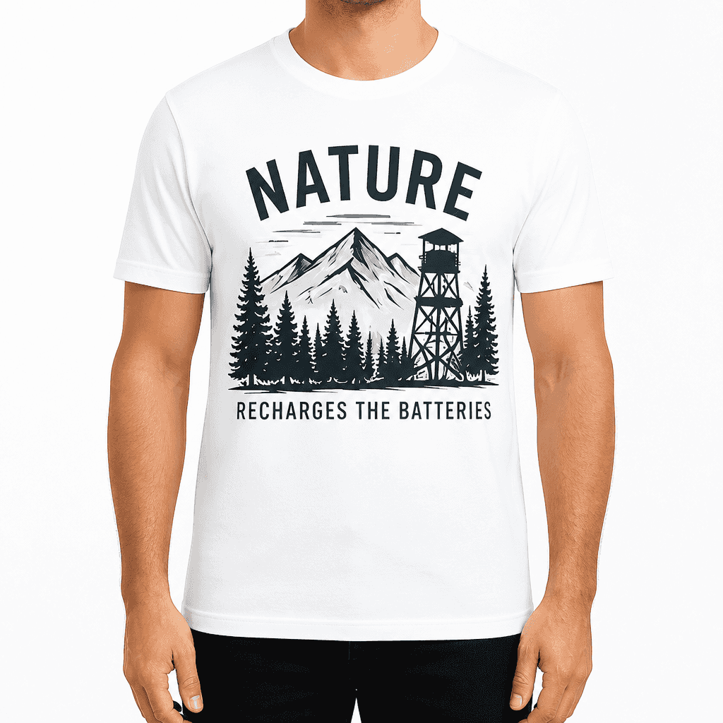 Hunter T-Shirt – NATURE RECHARGES THE BATTERIES