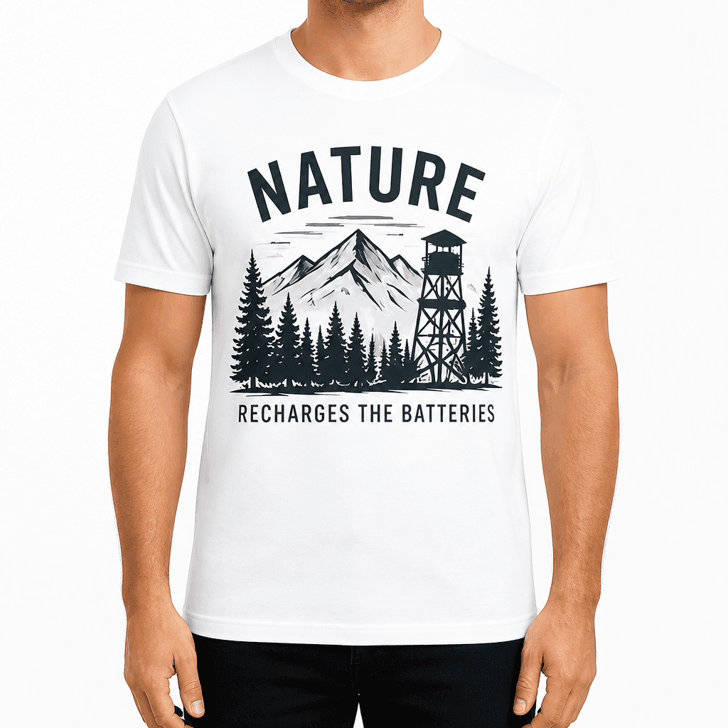 Hunter T-Shirt β NATURE RECHARGES THE BATTERIES