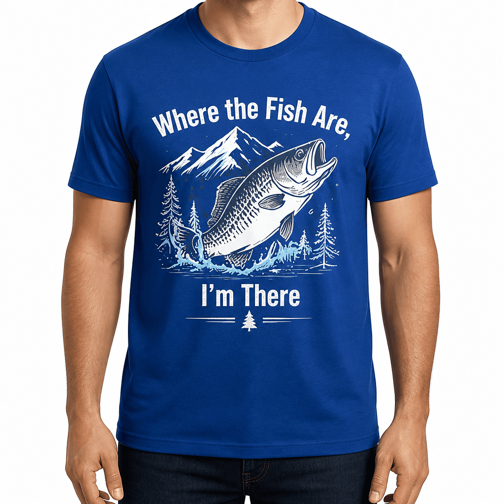 Angler T-shirt – Where the Fish Are, I'm There