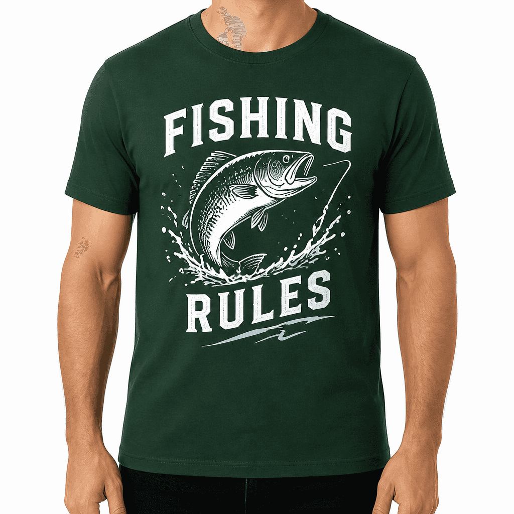 Angler T-shirt β Fishing Rules