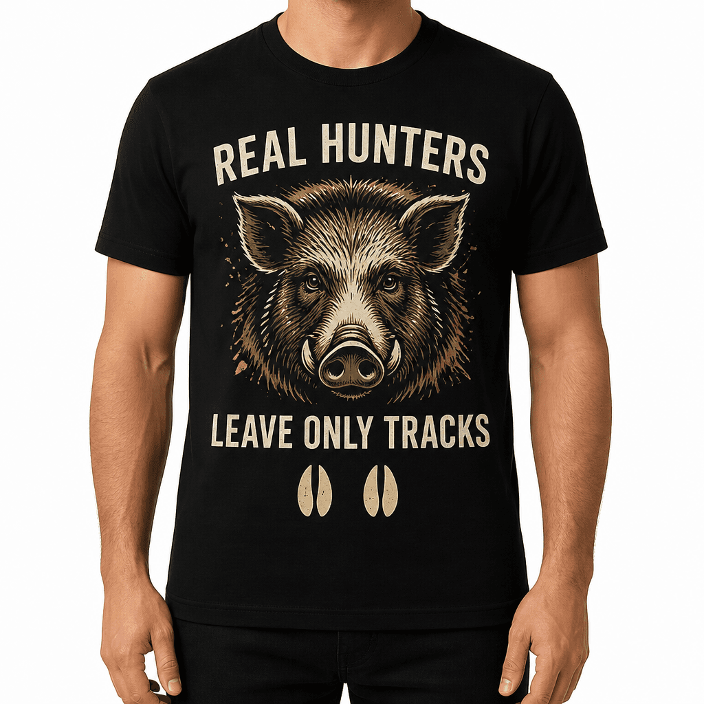 Hunter T-Shirt β REAL HUNTERS LEAVE ONLY TRACKS