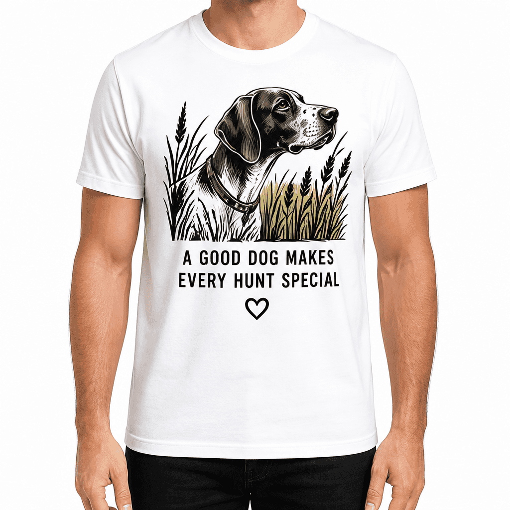Hunter T-Shirt – A GOOD DOG MAKES EVERY HUNT SPECIAL
