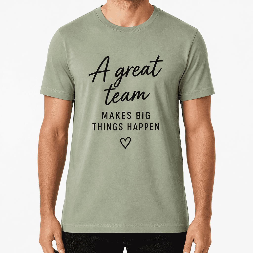 Coworker T-shirt β A GREAT TEAM MAKES BIG THINGS HAPPEN