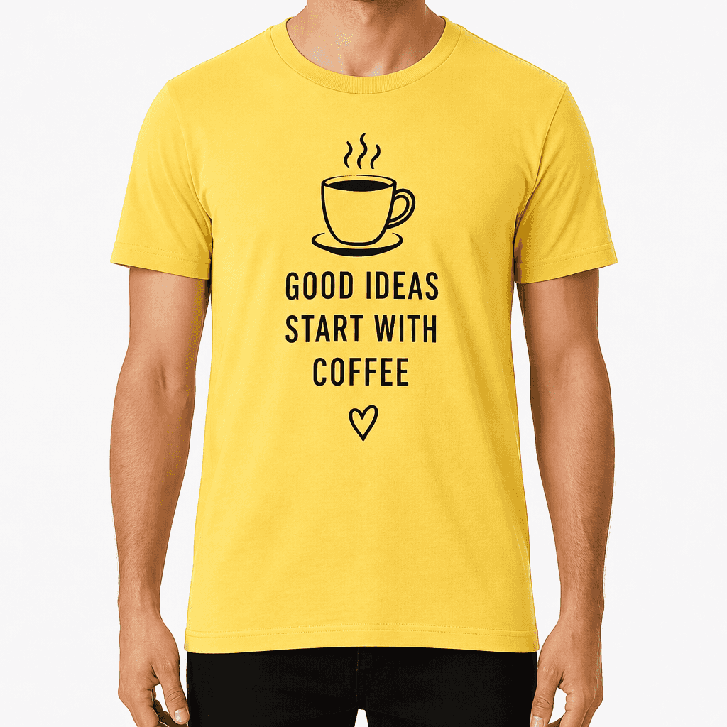 Coworker T-shirt β GOOD IDEAS START WITH COFFEE