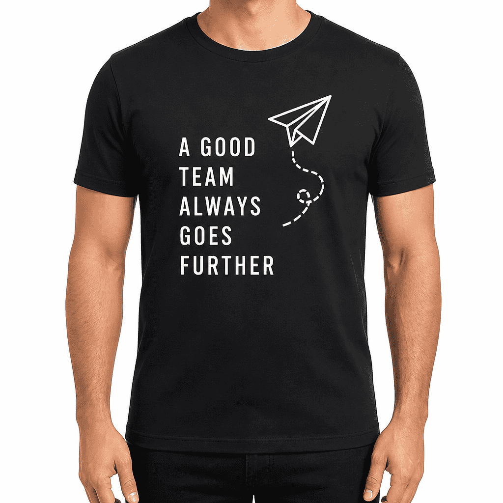 Coworker T-shirt β A GOOD TEAM ALWAYS GOES FURTHER