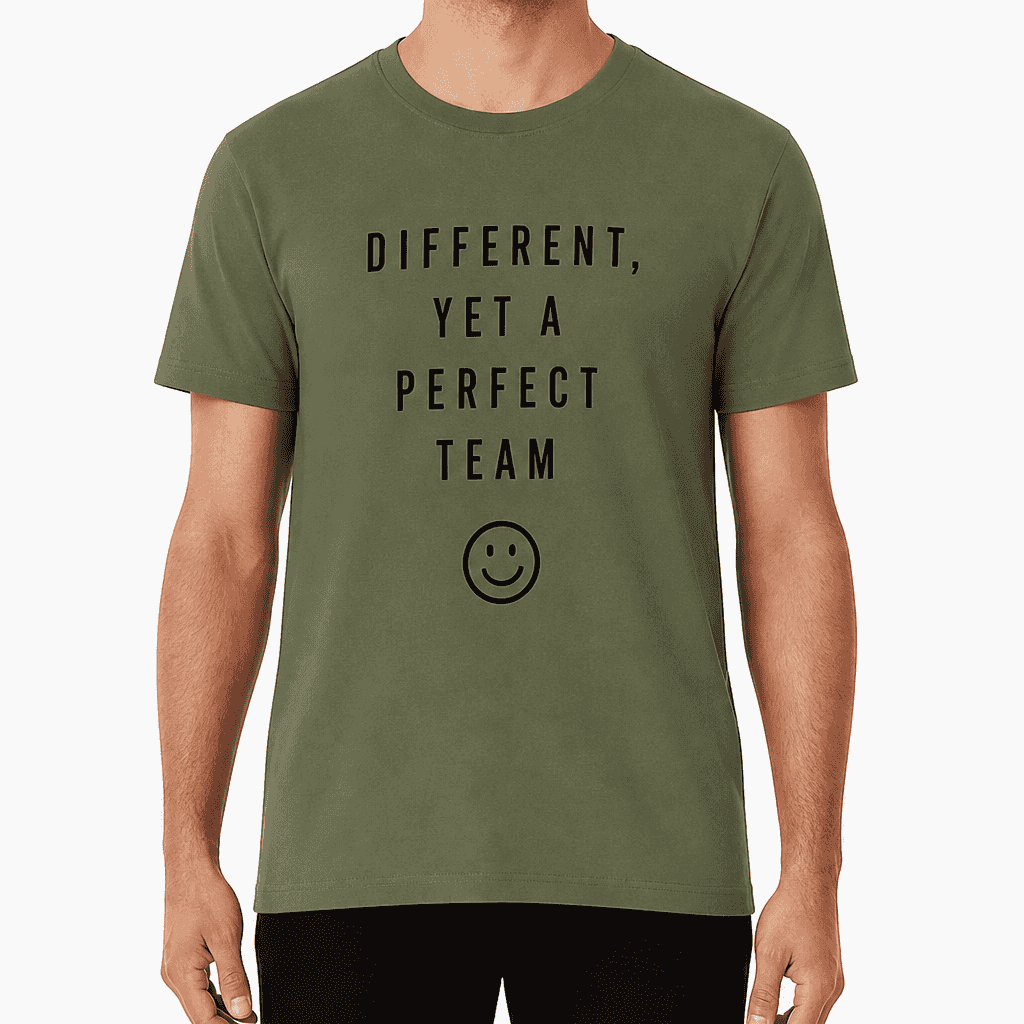 Coworker T-shirt β DIFFERENT, YET A PERFECT TEAM
