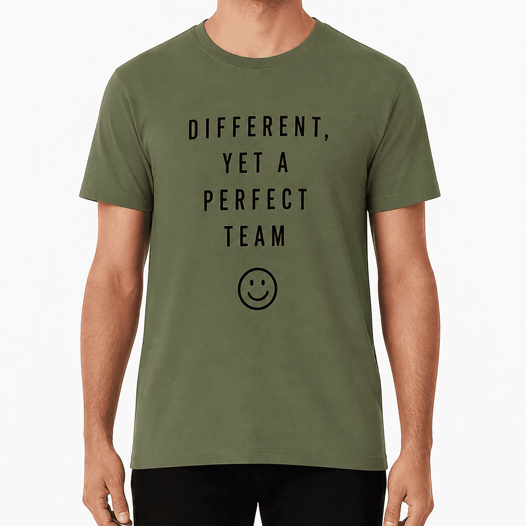 Coworker T-shirt β DIFFERENT, YET A PERFECT TEAM
