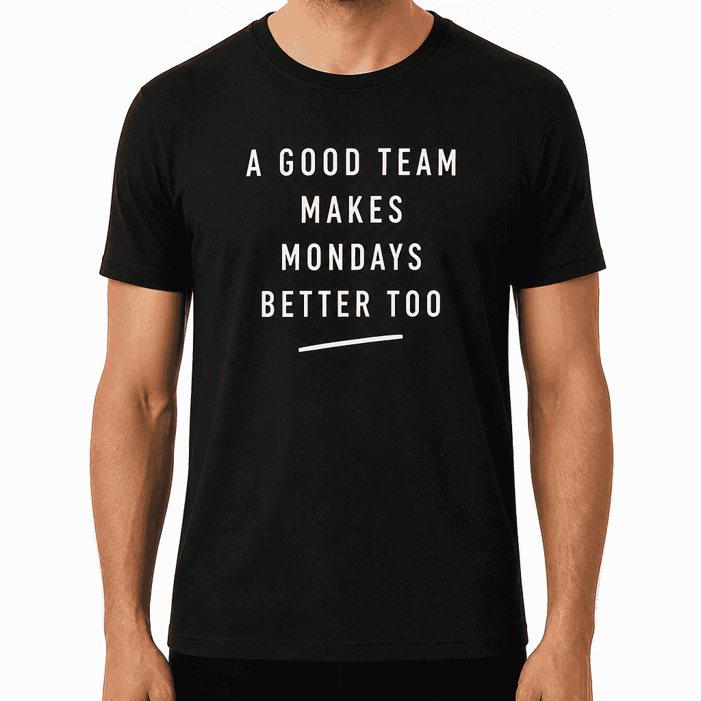 Coworker T-shirt β A GOOD TEAM MAKES MONDAYS BETTER TOO