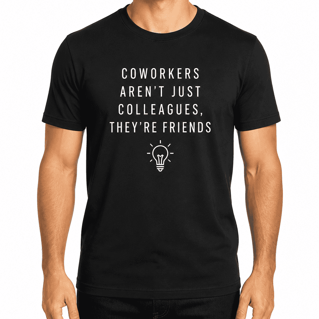 Coworker T-shirt β COWORKERS AREN'T JUST COLLEAGUES, THEY'RE FRIENDS