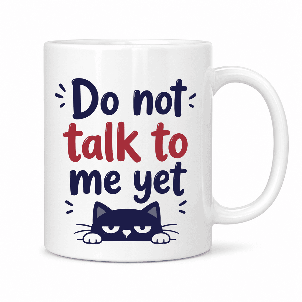 Funny Coffee Mug - Do not talk to me yet
