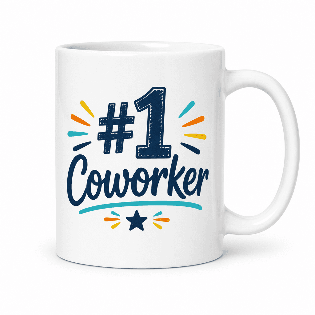 Funny Mug for Coworkers – #1 Coworker