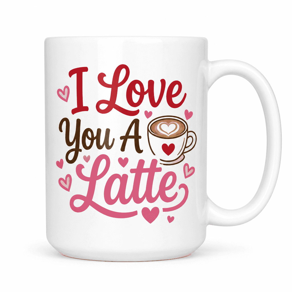 I Love You A Latte Funny Mug