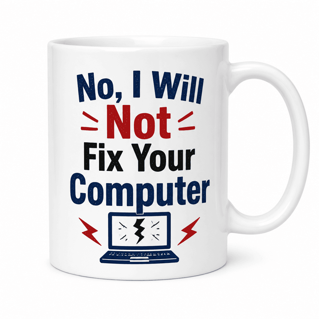 No, I Will Not Fix Your Computer Funny Mug