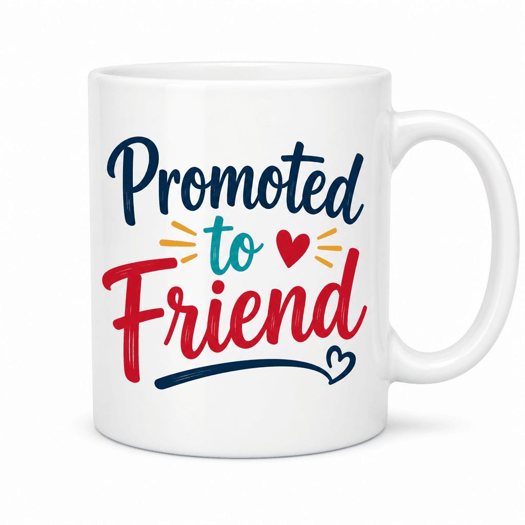 Funny Mug – Promoted to Friend