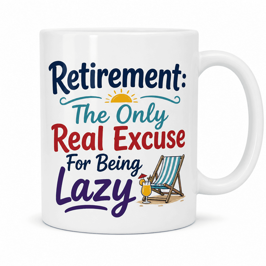 Retirement: The Only Real Excuse For Being Lazy Funny Mug