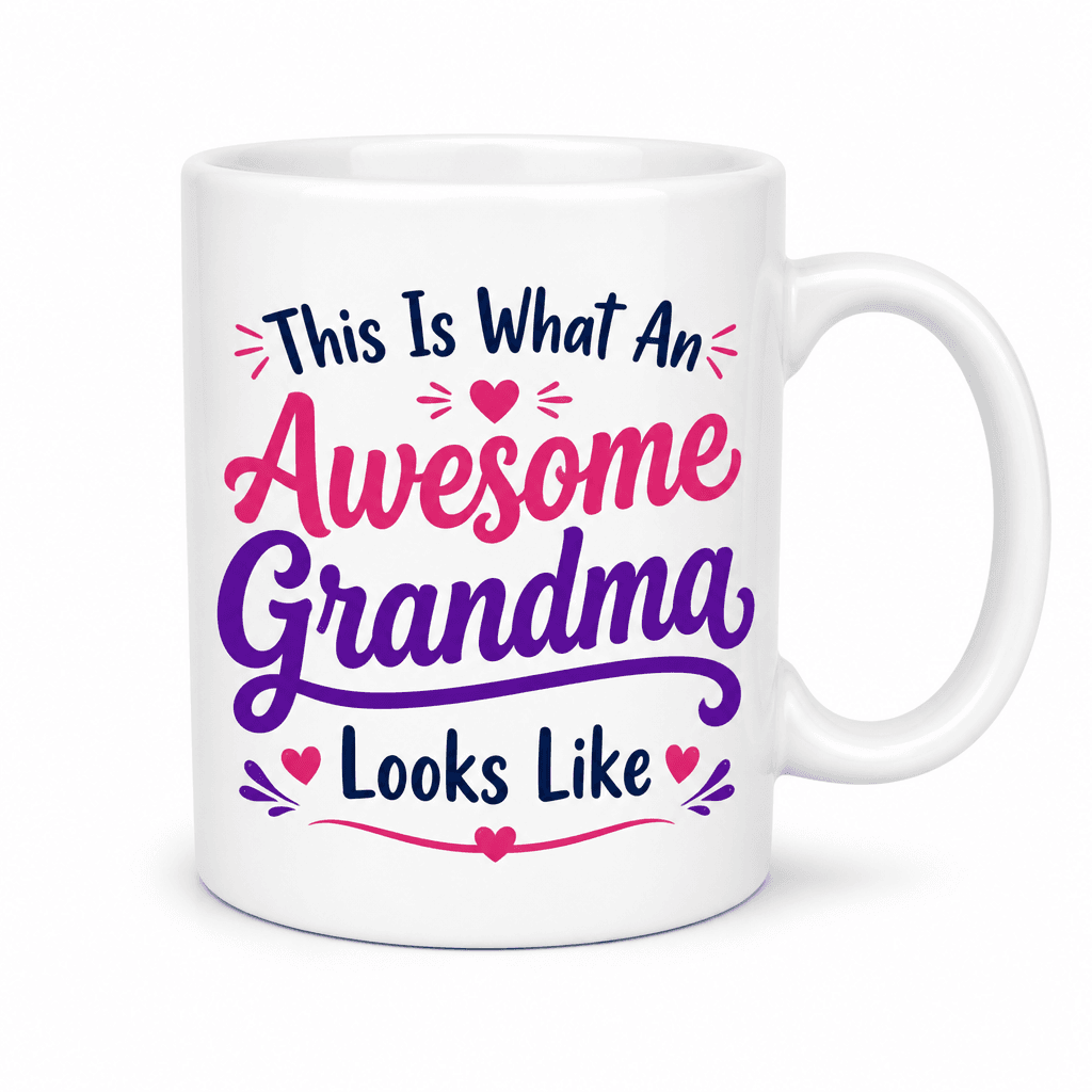 This Is What An Awesome Grandma Looks Like Funny Mug