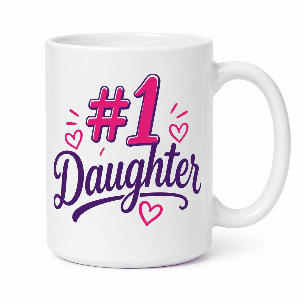 Funny Mug – #1 Daughter