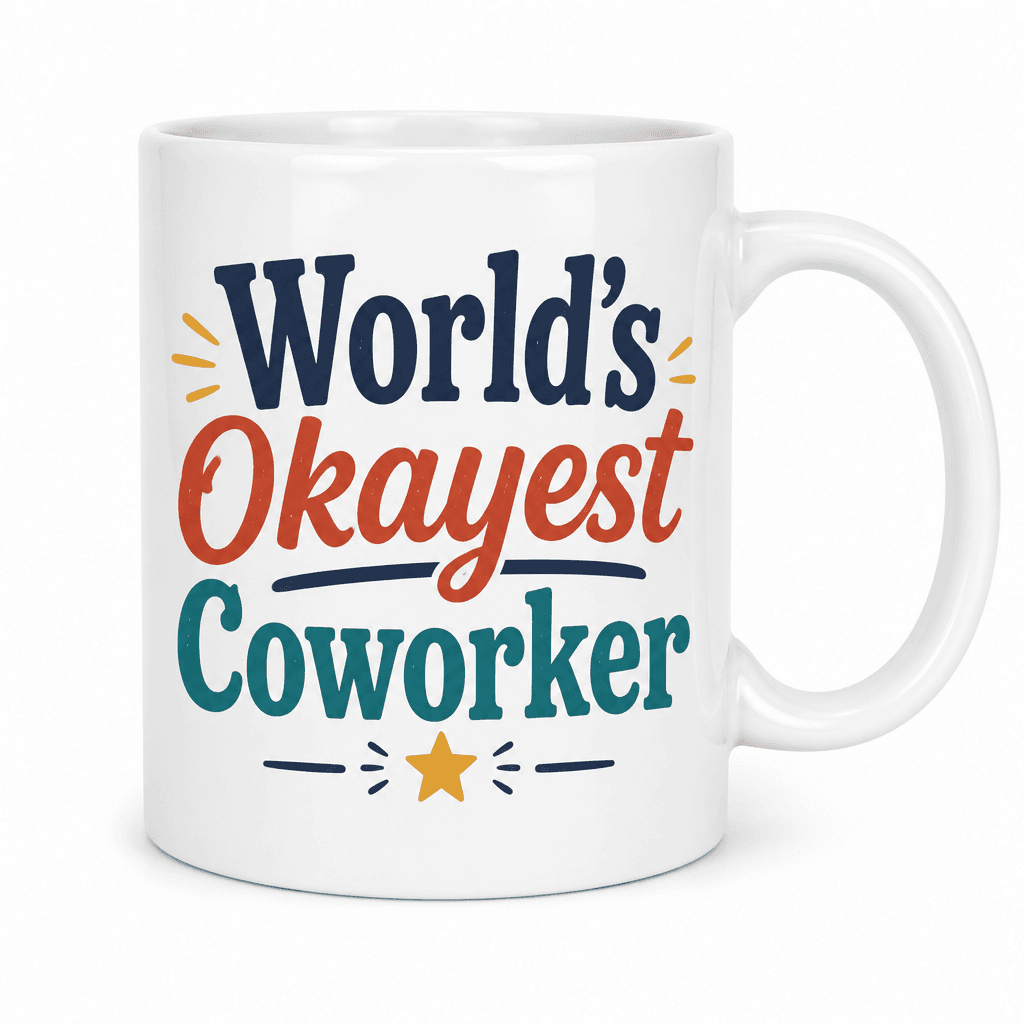 World's Okayest Coworker Funny Mug