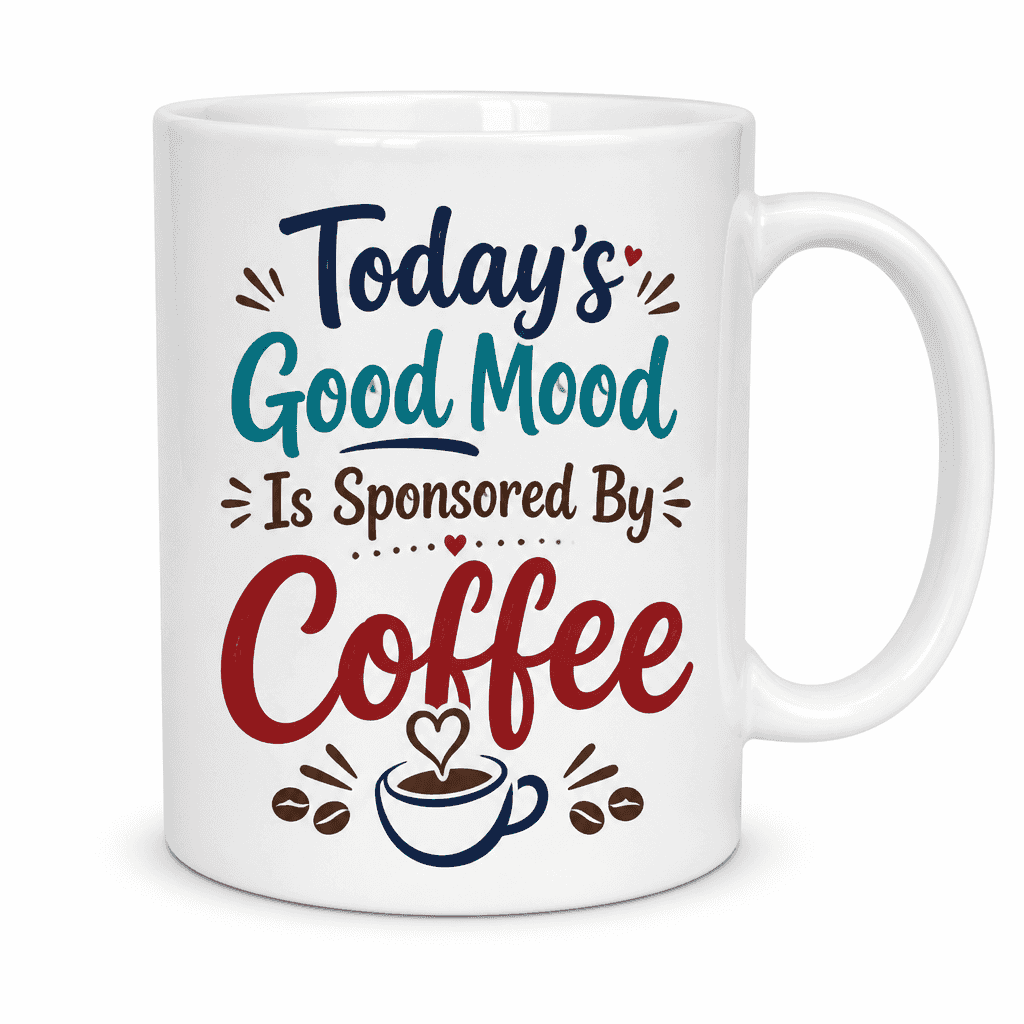 Today's Good Mood Is Sponsored By Coffee Funny Mug