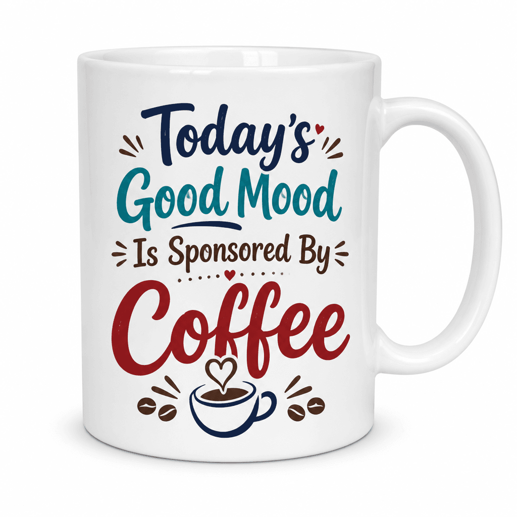 Today's Good Mood Is Sponsored By Coffee Funny Mug